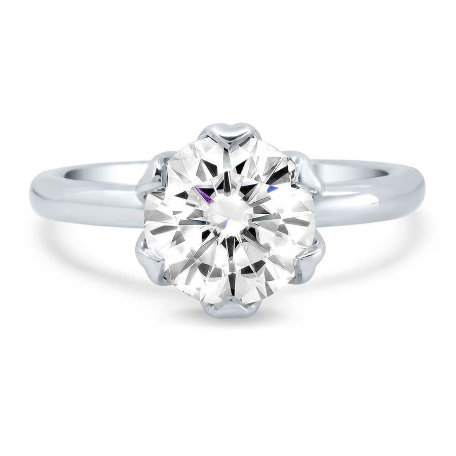 Tulip Solitaire Engagement Ring Setting Solitaire Engagement Rings deBebians 
