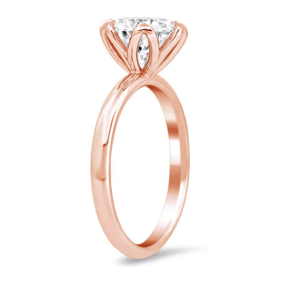 1.72 Ct. Princess Cut Natural Diamond U-Pave Setting Diamond Engagement Ring  (GIA Certified) | Diamond Mansion