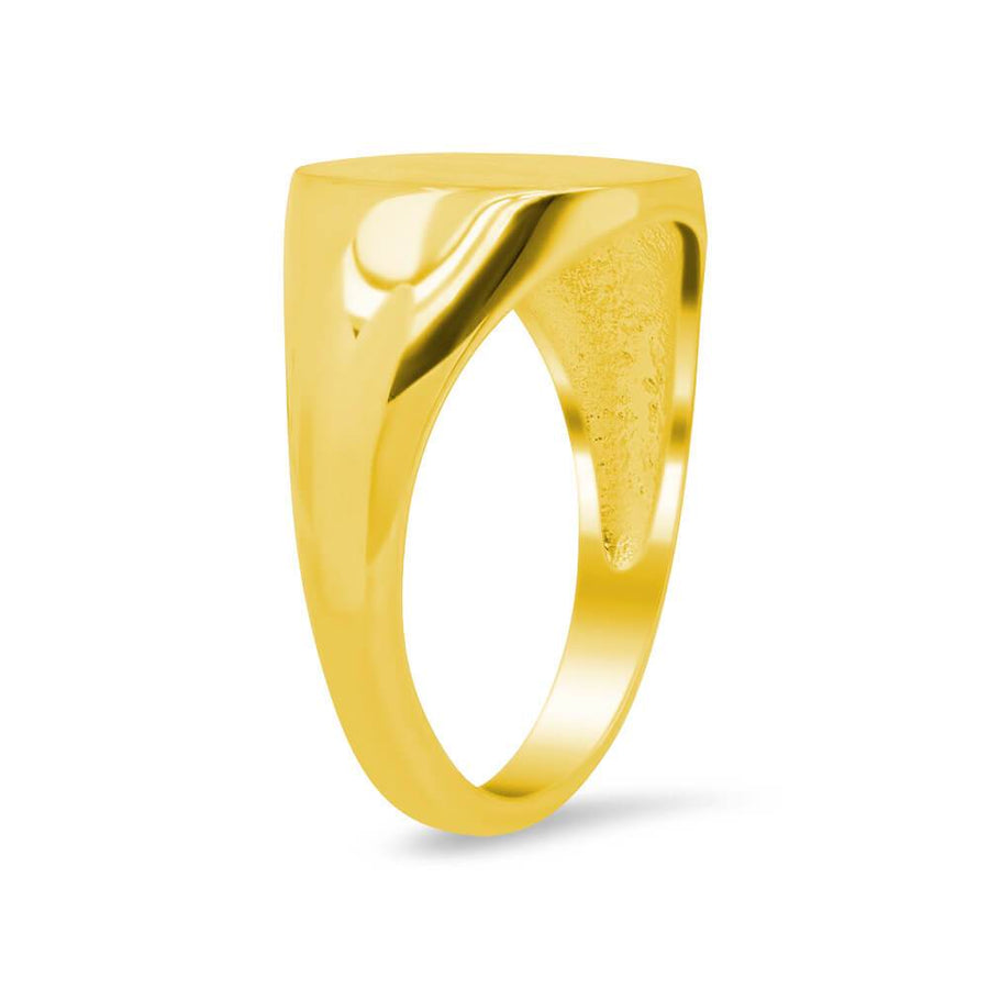 Men's Square Signet Ring - Small Signet Rings deBebians 