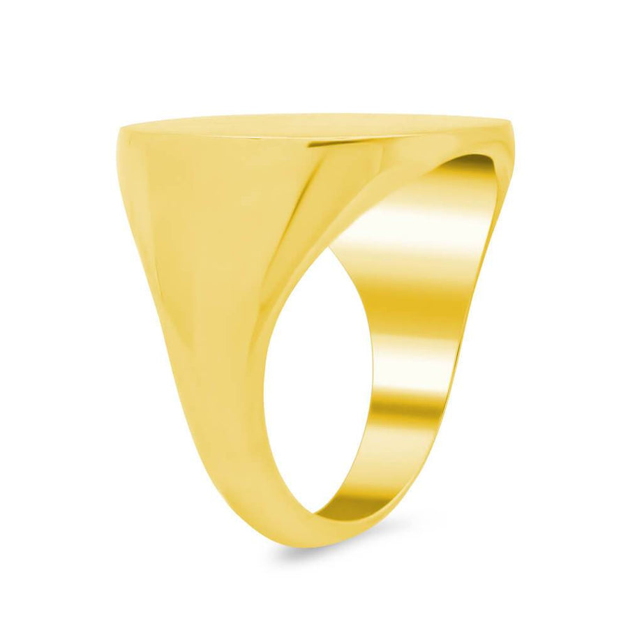 Men's Square Signet Ring - Extra Large Signet Rings deBebians 