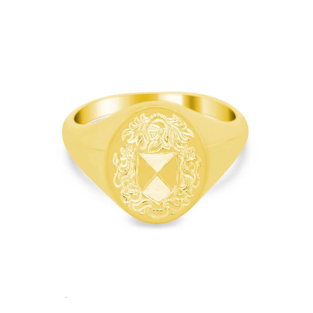 Women's Oval Signet Ring - Medium Signet Rings deBebians 