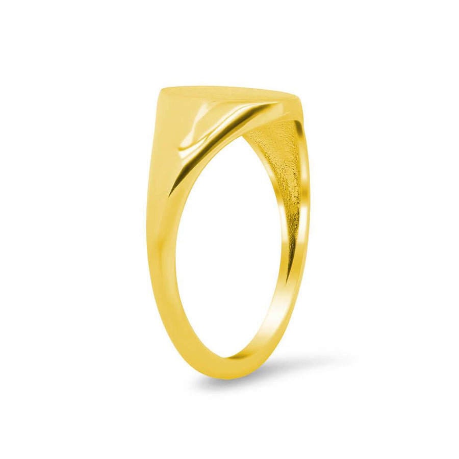 Women's Oval Signet Ring - Extra Small Signet Rings deBebians 