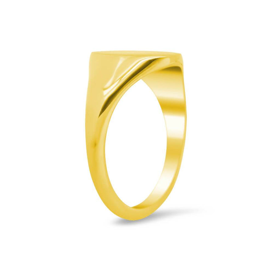 Women's Oval Signet Ring - Small Signet Rings deBebians 
