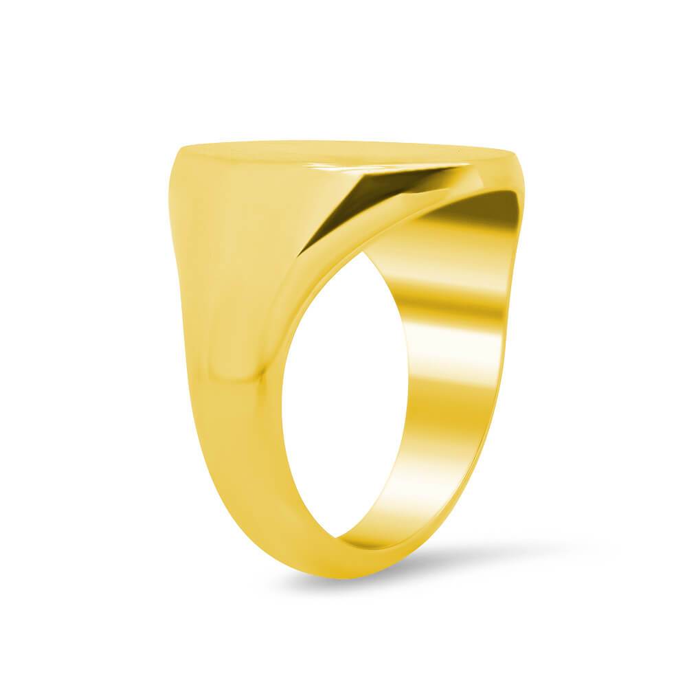 Women's Oval Signet Ring - Extra Large Signet Rings deBebians 