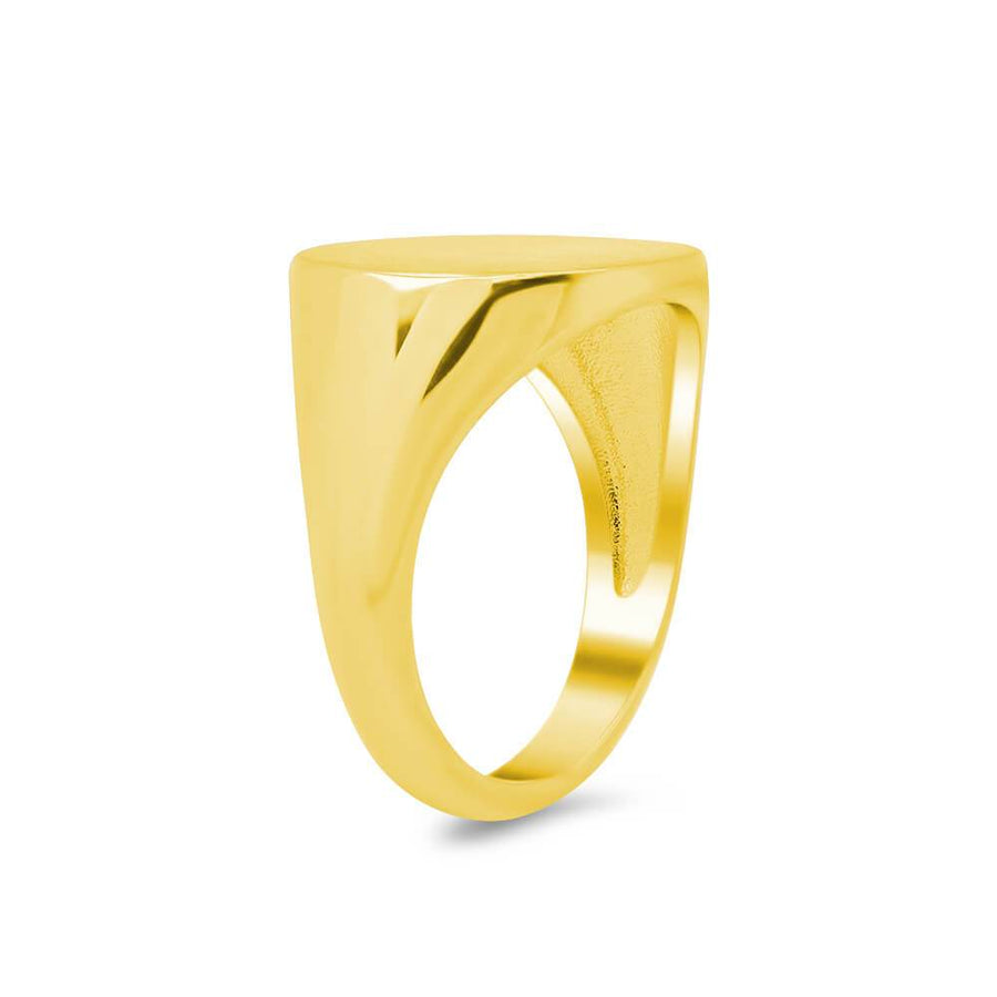 Women's Square Signet Ring - Extra Large Signet Rings deBebians 