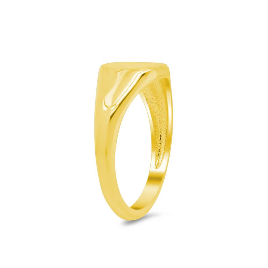 Women's Square Signet Ring - Extra Small Signet Rings deBebians 