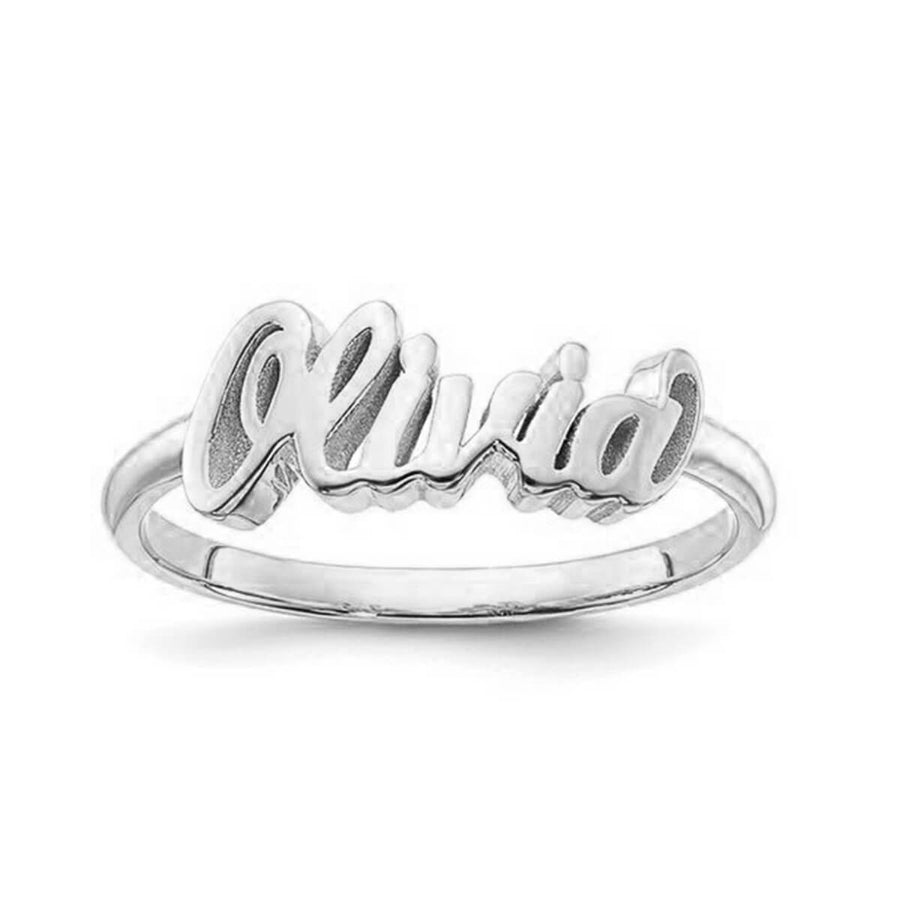 14kt Gold Personalized Name  Ring