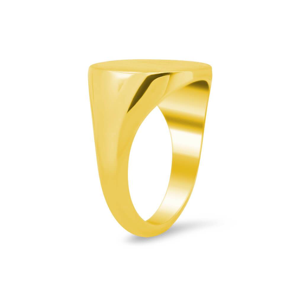 Women's Square Signet Ring - Extra Large Signet Rings deBebians 