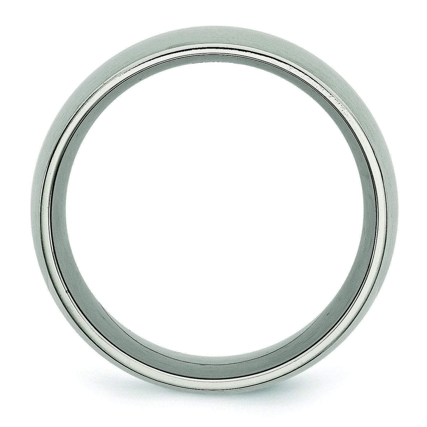 12 mm Titanium Ring Brushed Finish Titanium Wedding Rings deBebians 