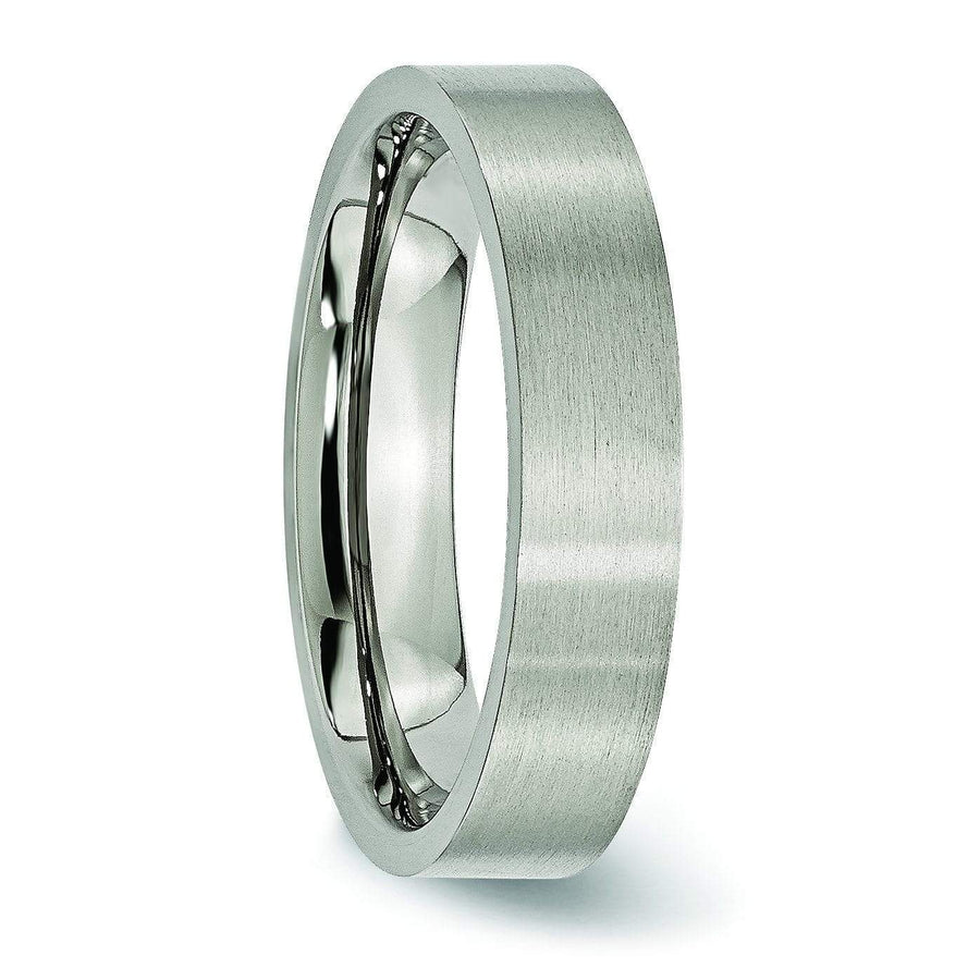 Matte Titanium Ring Titanium Wedding Rings deBebians 