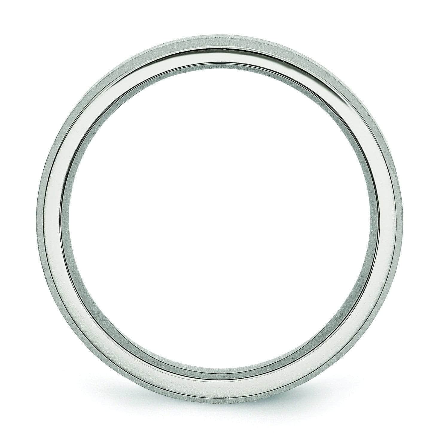 6mm Brushed Titanium Ring for Men or Women Titanium Wedding Rings deBebians 