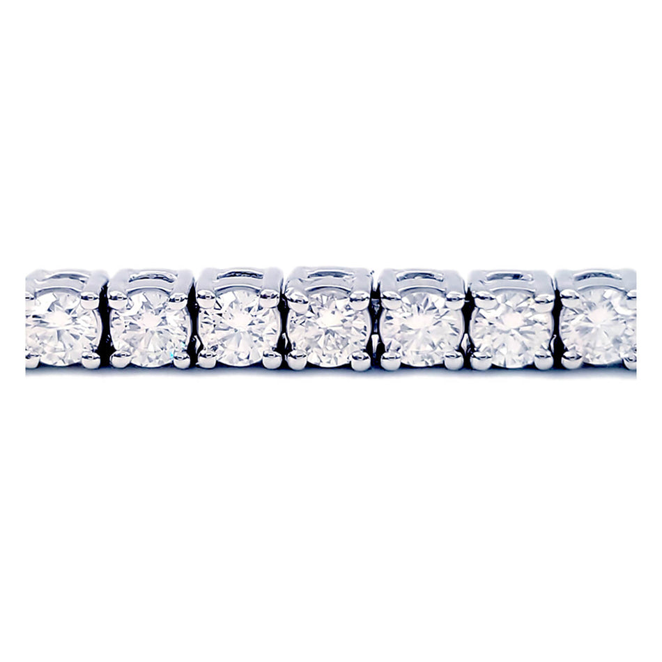 10.89cttw Forever One Colorless Charles & Colvard Moissanite Tennis Bracelet