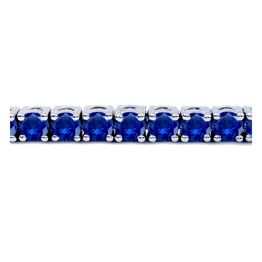 6 Carat Blue Sapphire Tennis Bracelet
