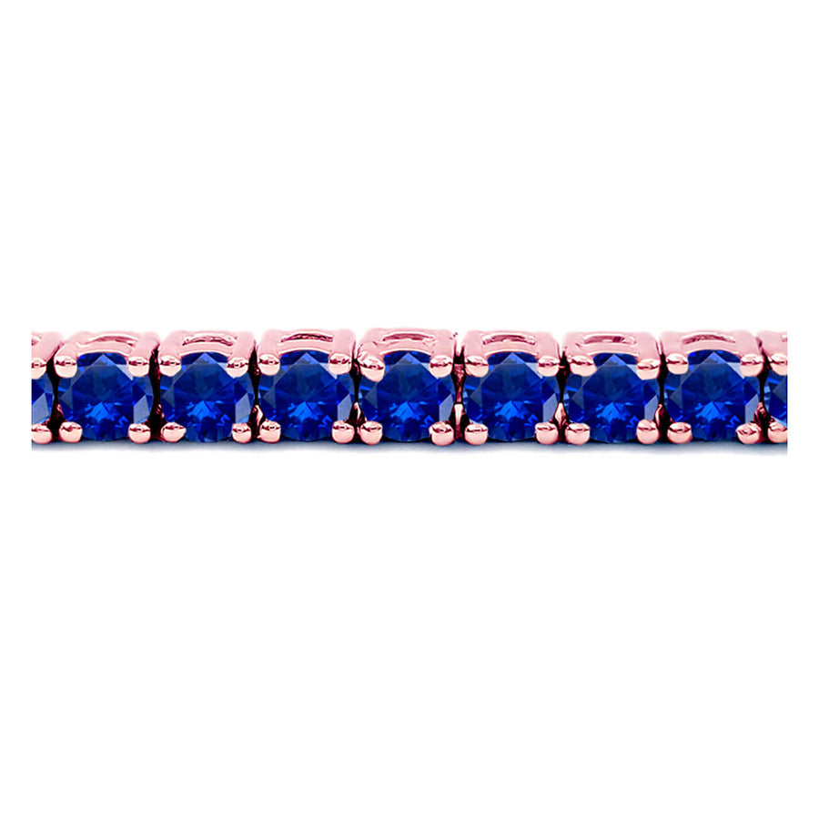 6 Carat Blue Sapphire Tennis Bracelet
