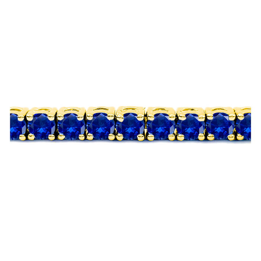 5 Carat Blue Sapphire Tennis Bracelet