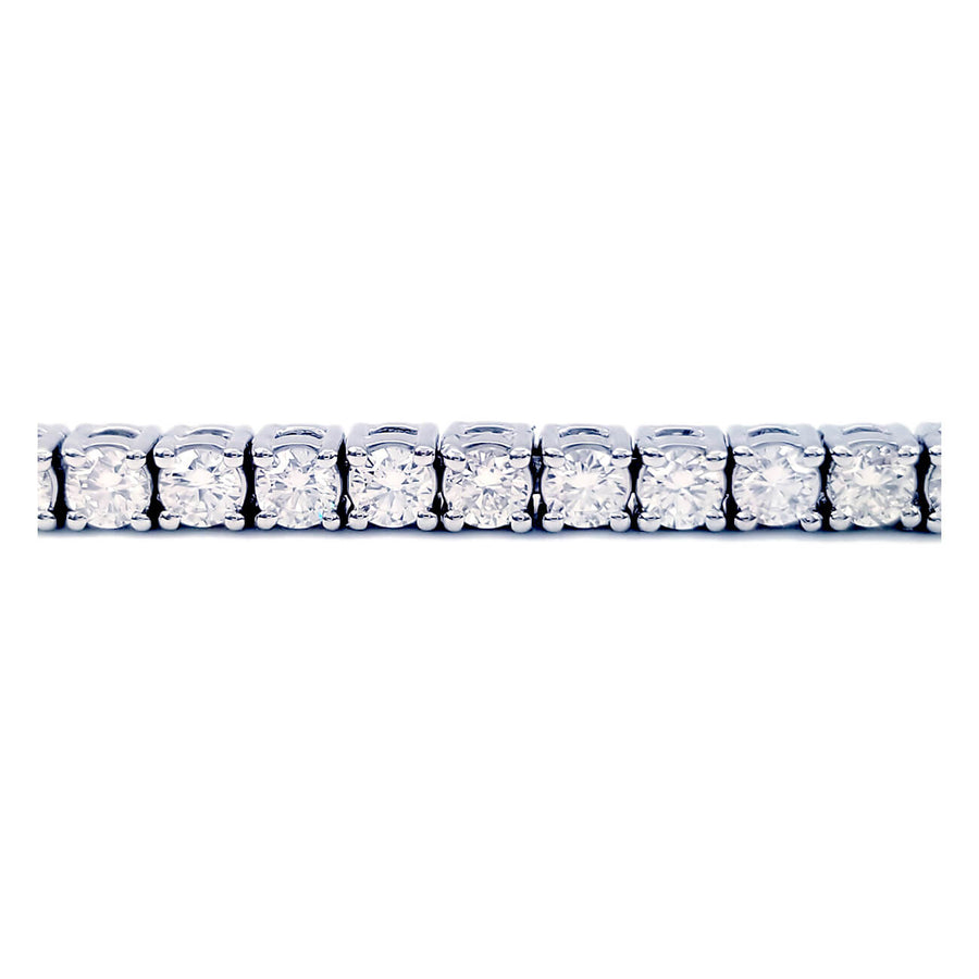 i3593 - 4CT Diamond Tennis Bracelet in 9K White Gold - YouTube