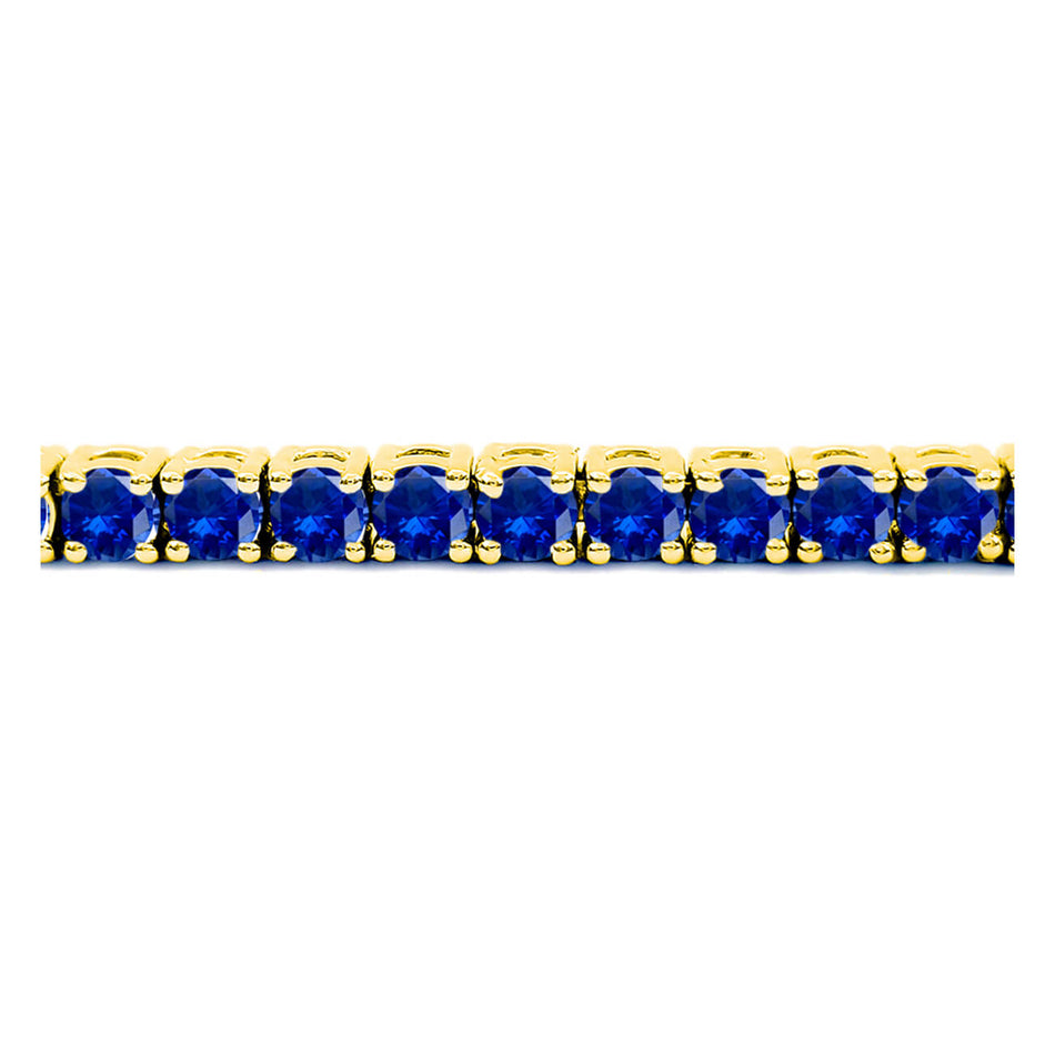 3 Carat Blue Sapphire Tennis Bracelet