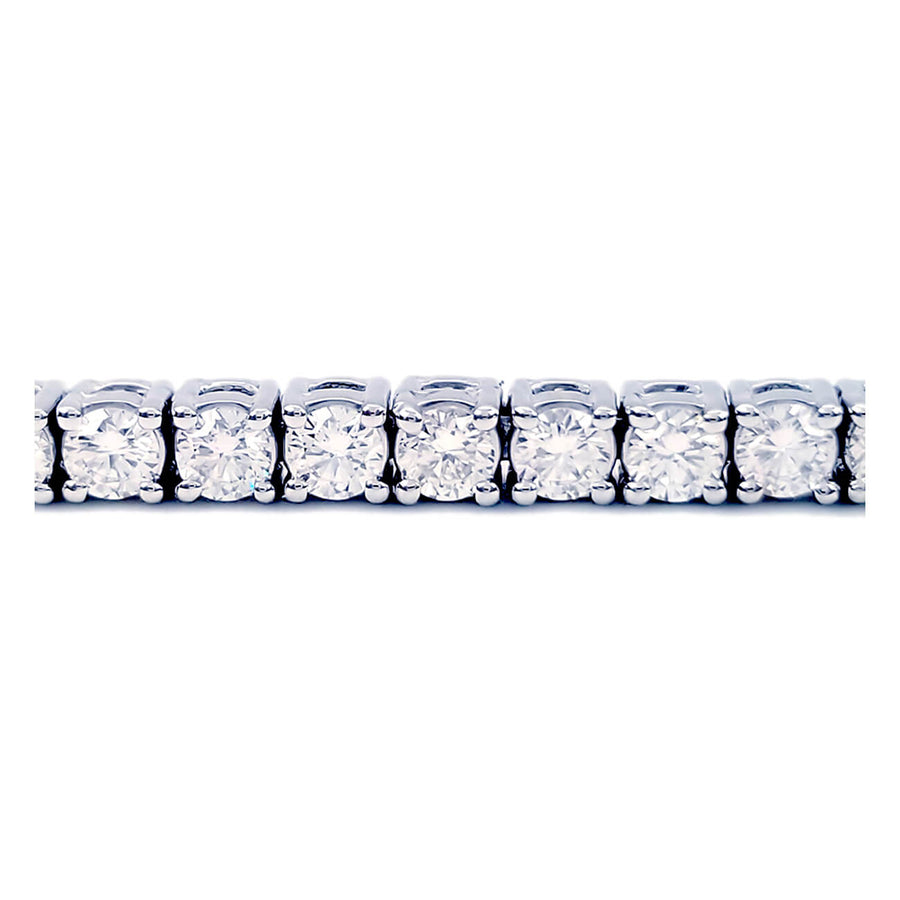 8 Ct Blue Sapphire & Diamond Tennis Bracelet 14k White Gold – Bliss Diamond
