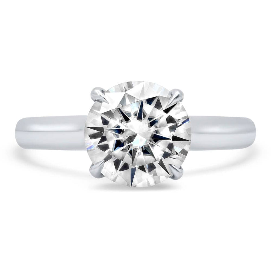 Under Halo Solitaire Engagement Ring