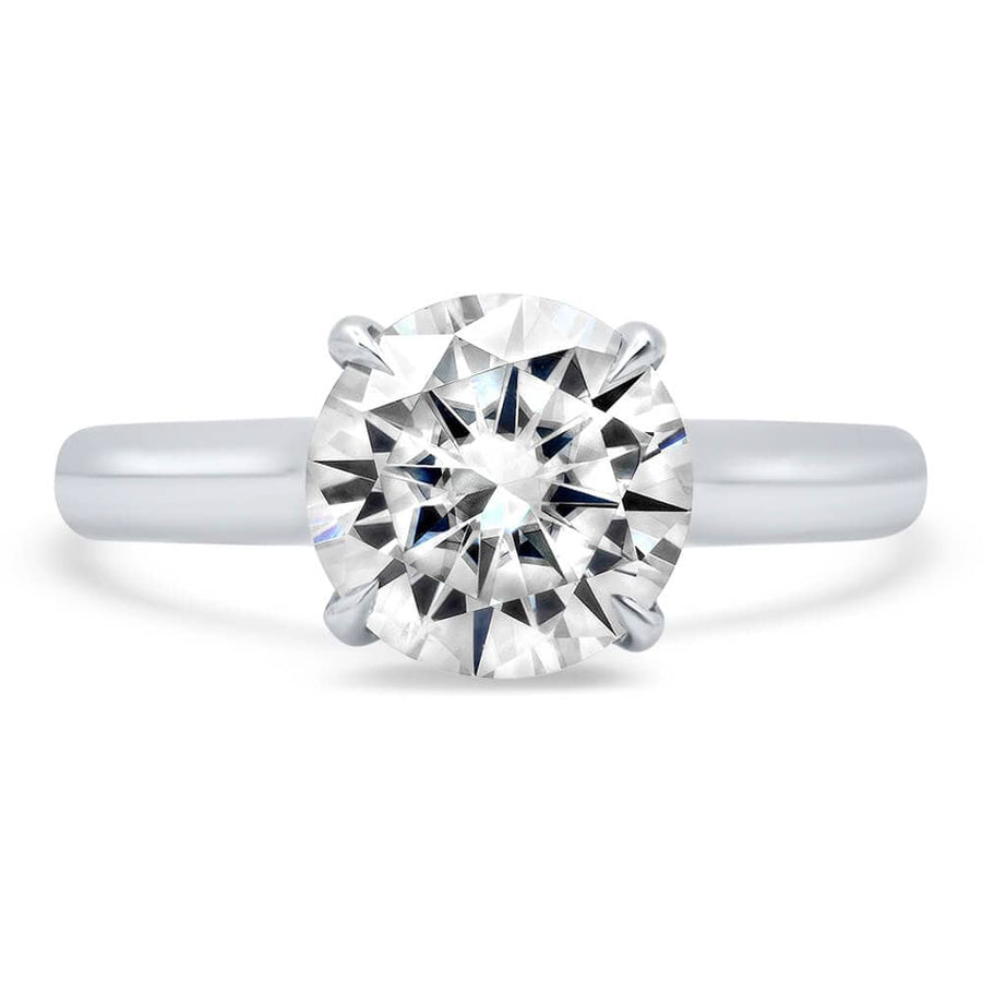 Under Halo Solitaire Engagement Ring