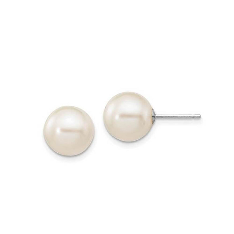Freshwater Cultured Pearl Earrings Earrings deBebians 9-10mm 