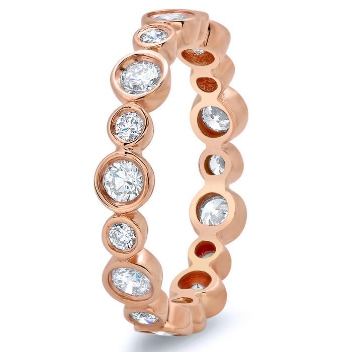 Round Bezel Set Diamond Eternity Ring - 0.80 carat Diamond Eternity Rings deBebians 