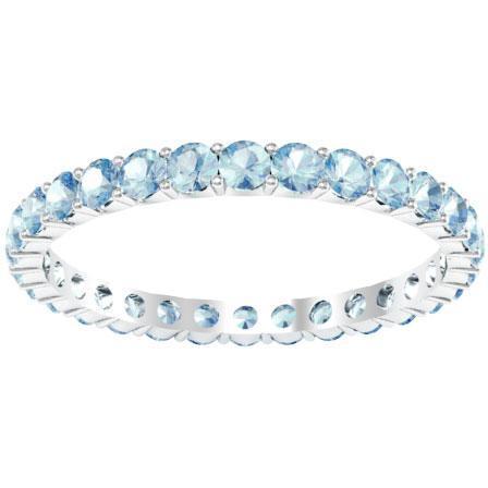 Aquamarine Eternity Band 1.00 cttw. Gemstone Eternity Rings deBebians 