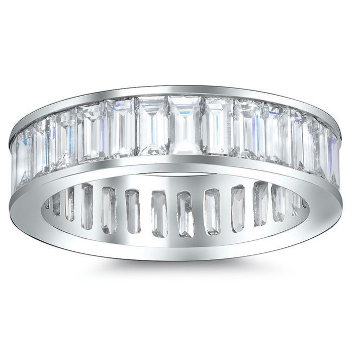 Diamond Platinum Channel Set Wedding Band Ring