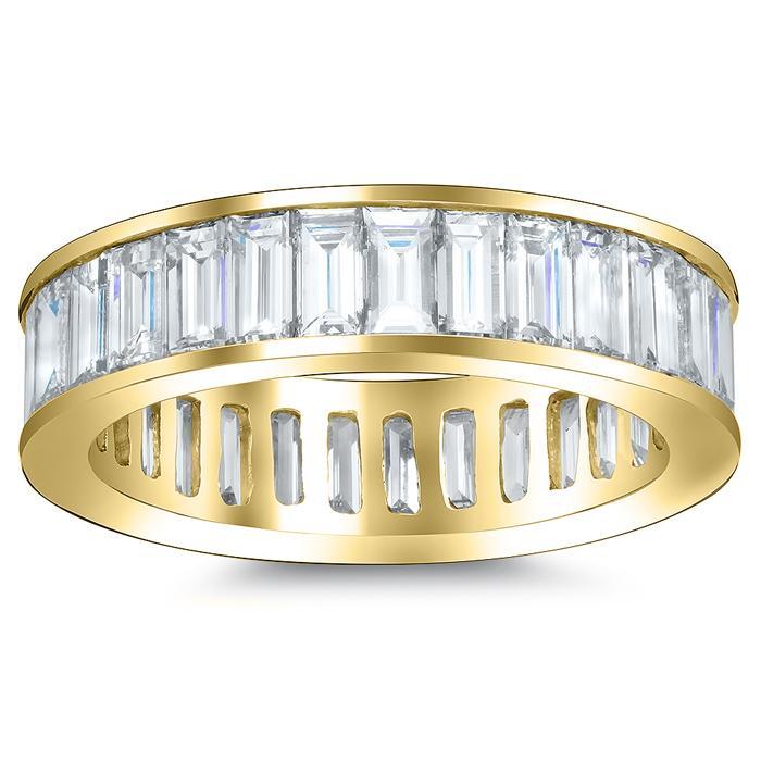 cttw Baguette Diamond Channel Set Eternity Band Ring – deBebians