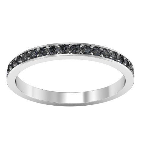 Black Diamond Pave Eternity Ring (0.50 cttw) Gemstone Eternity Rings deBebians 