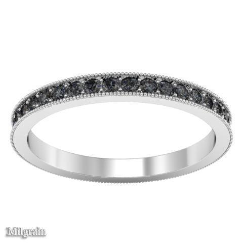 Black Diamond Pave Eternity Ring (0.50 cttw) Gemstone Eternity Rings deBebians 