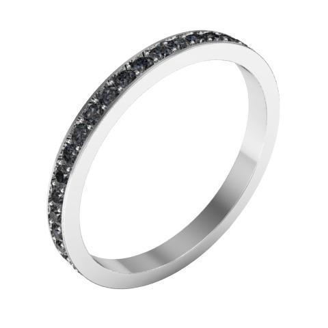 Black Diamond Pave Eternity Ring (0.50 cttw) Gemstone Eternity Rings deBebians 