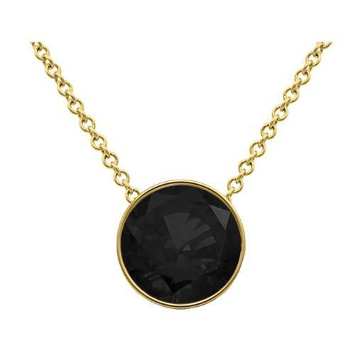Black diamond gold necklace Clearance