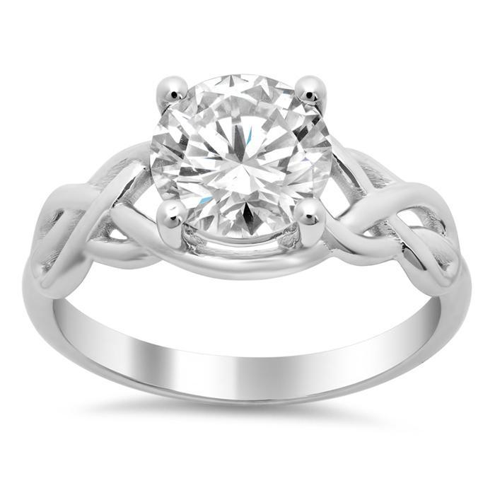 Celtic Knot Solitaire Engagement Ring Solitaire Engagement Rings deBebians 