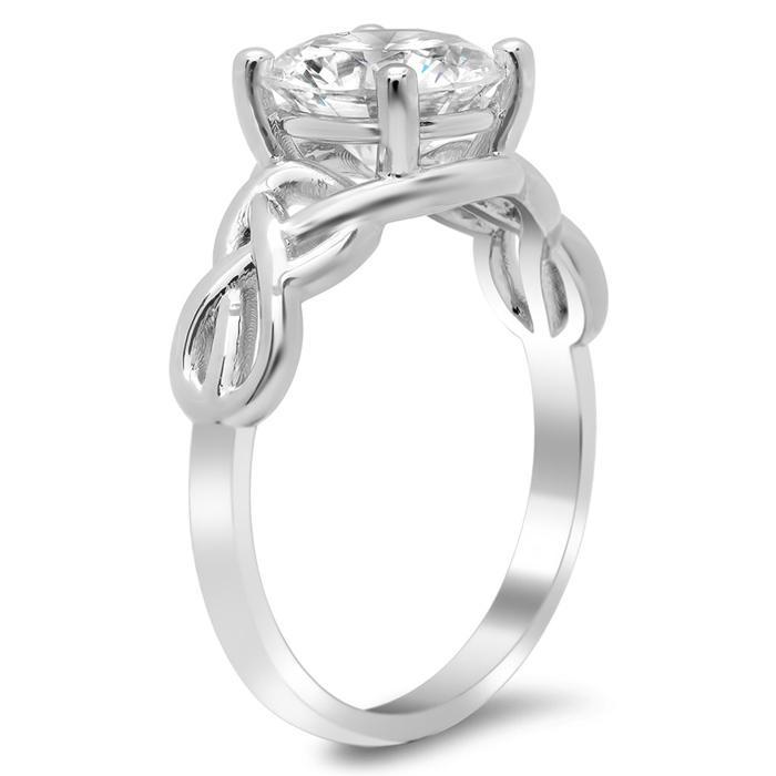 Celtic Knot Solitaire Engagement Ring Solitaire Engagement Rings deBebians 