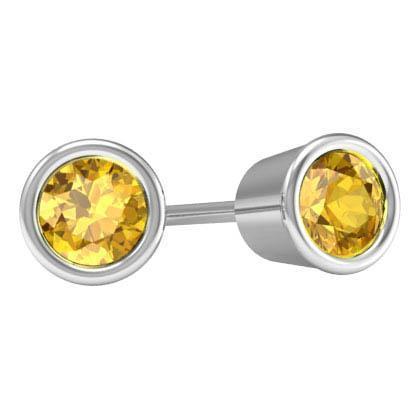 Citrine Stud Earrings Gemstone Stud Earrings deBebians 