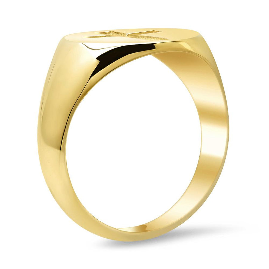 Cross Signet Ring for Ladies Signet Rings deBebians 