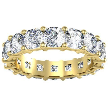 Cushion Cut Shared Prong Diamond Eternity Band - 7.00 carat Diamond Eternity Rings deBebians 