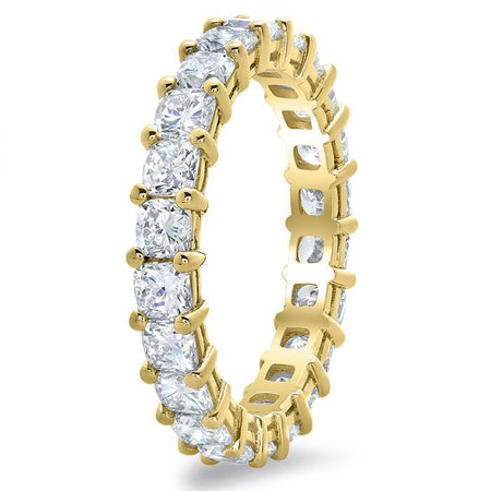 3.00cttw Cushion Cut Shared Prong Diamond Eternity Band Diamond Eternity Rings deBebians 