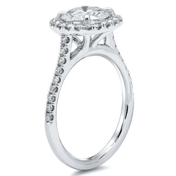 Cushion-Shaped Round Stone Halo Engagement Ring – deBebians