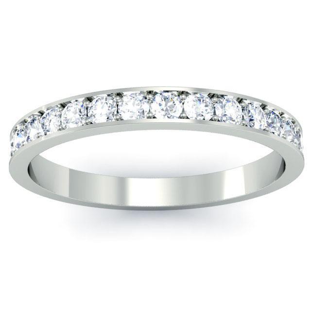 Round Micro Pave Diamond Eternity Band - 0.85 carat Diamond Eternity Rings deBebians 