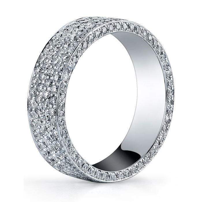 1.60 cttw Round Micro Pave Set Diamond Eternity Band Diamond Eternity Rings deBebians 