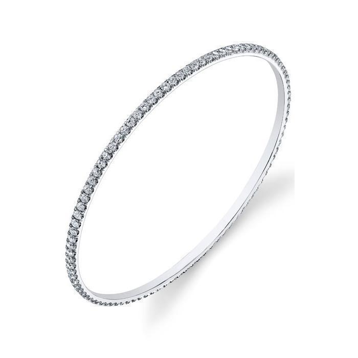 Forever One Moissanite Pave Bangle Bracelet Bracelets deBebians 