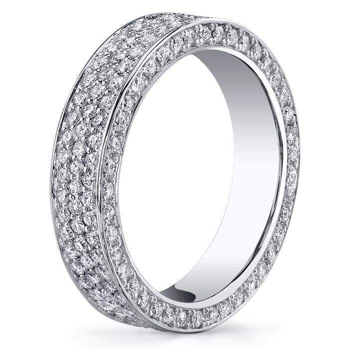 2.30 cttw Round Micro Pave Set Diamond Eternity Band Diamond Eternity Rings deBebians 