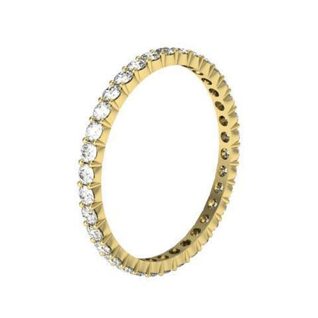 Round Shared Prong Diamond Eternity Band - 0.70 carat - I1 Clarity Diamond Eternity Rings deBebians 