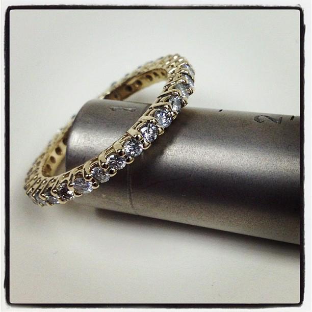 1.00 cttw Round Shared Prong Lab Created Diamond Eternity Band