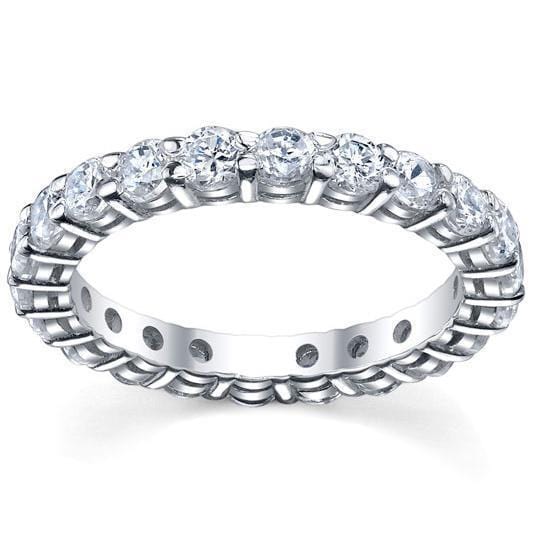 2.00 cttw Round Shared Prong Lab Created Diamond Eternity Band