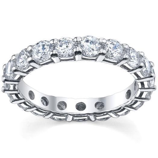 3.00 cttw Round Shared Prong Lab Created Diamond Eternity Band