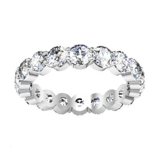 3.00 cttw Round Shared Prong Buttercup Diamond Eternity Band Diamond Eternity Rings deBebians 