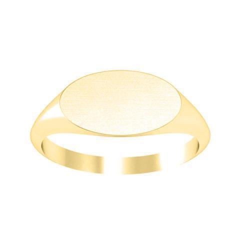 Ring Signet Surface Long Oval Signet Rings deBebians 